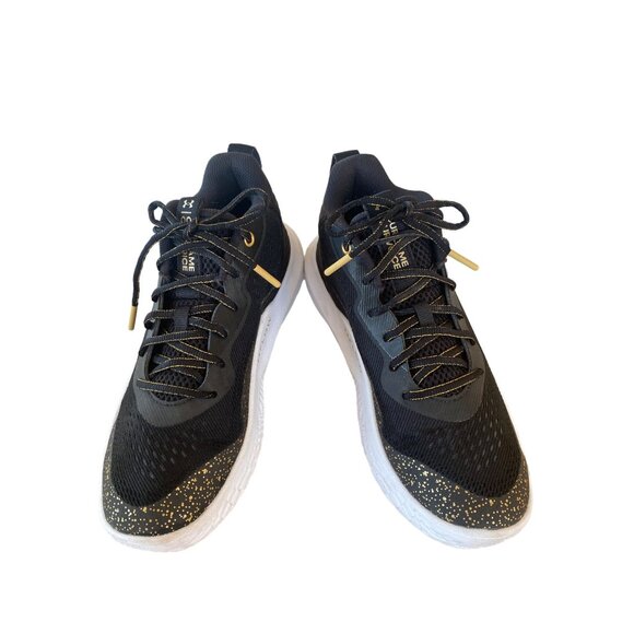 UnderArmour Women's 10 Flow Breakthru 2 Black/Gold Basketball Shoes Sneakers - Picture 14 of 17